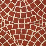 тротуарная плитка и брусчатка 402 брусчатка, мозаика 'gala plano' красный с оттенками